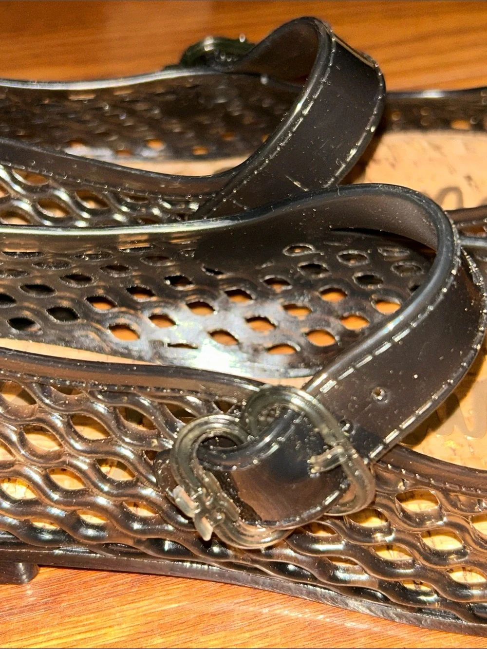 Sam Edelman Black Mesh Mary Jane Flats